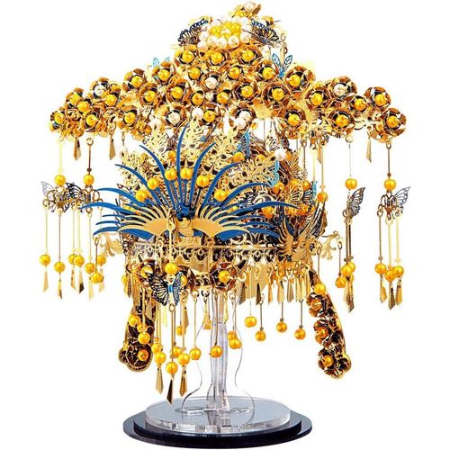 Puzzle 3d Metal Couronne Tte Phoenix, Puzzle 3d Maquette Objets De Collection Acier Inoxydable, Restauration 100%, Maquette Metal, Cadeau D'anniversaire Pour 3d Puzzle Adulte, 433 Pices