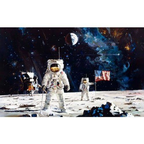 Puzzle Adulte Espace Cosmonaute Sur La Lune - 1000 Pieces