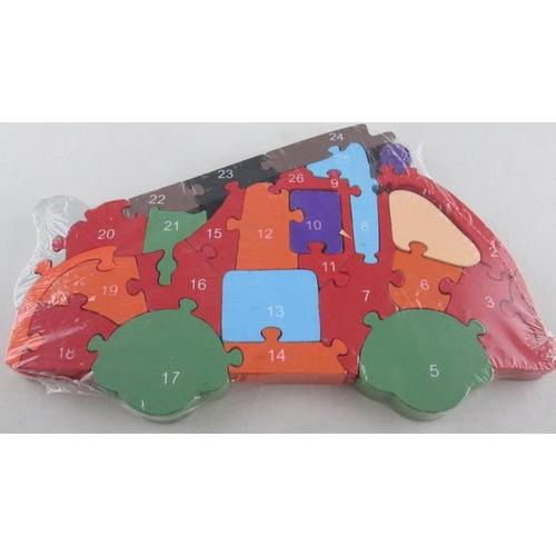 Puzzle Apprentissage Alphabet Et Chiffres En Forme De Camion