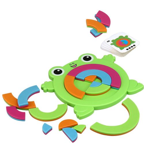 Puzzle Cratif En Forme De Grenouille, Jeu De Socit, Apprentissage, Dveloppement ducatif, Jouets De Pense Logique
