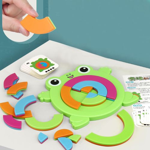 Puzzle Cratif En Forme De Grenouille, Jeu De Socit, Apprentissage, Dveloppement ducatif, Jouets De Pense Logique