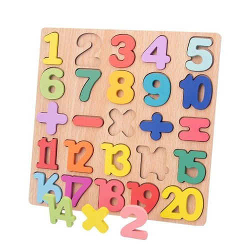 Puzzle de dcoupe 3D, artisanat, Alphabet, nombres, Tangram, planche occupe, jouet ducatif pour tout-petits, jouet de correspondance de forme