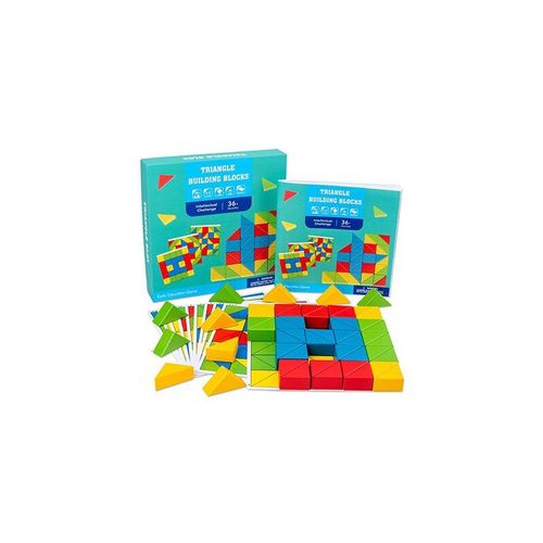 Puzzle En Bois En Forme De Triangle, Blocs De Mmoire Logique, Formation  La Pense, Jouet ducatif Montessori, Interaction Parent-Enfant, Cadeau De Nol