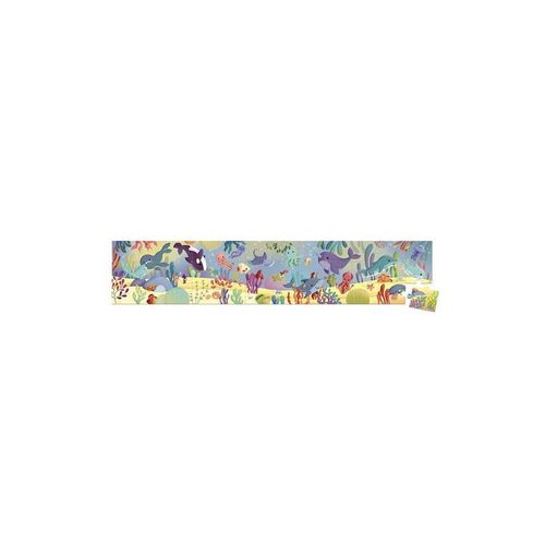 PUZZLE EN CARTON JANOD FRISE LES ANIMAUX MARINS AVEC POSTER 36 PICES