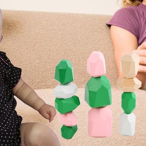 Puzzle En Pierre  Empiler Pour Bb, Jeu D'quilibre, Jouet, Comptences Motrices, Blocs De Construction En Bois, Enfants En Bas ge, Enfants De 3 Ans Et Plus