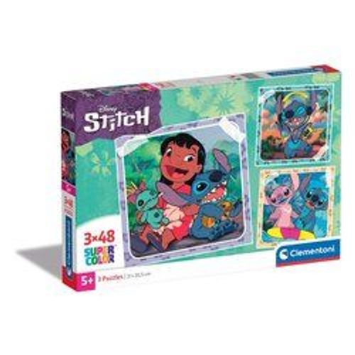 Puzzle Enfant 3x48 Pices - Stitch