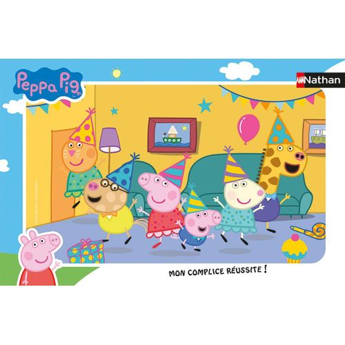 Puzzle N Nathan Puzzle Cadre 15 P - L'anniversaire De Peppa Pig