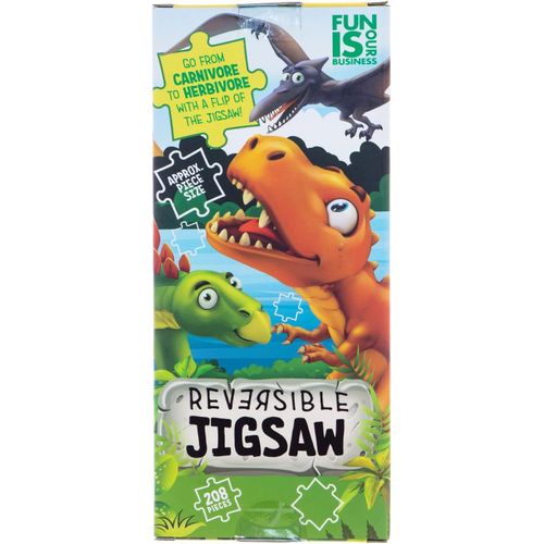 Puzzle Rversible Dinosaure | Puzzle 2 En 1 Color Carnivore  Herbivore Avec Faits | Superbe Cadeau ducatif Pour Les Enfants