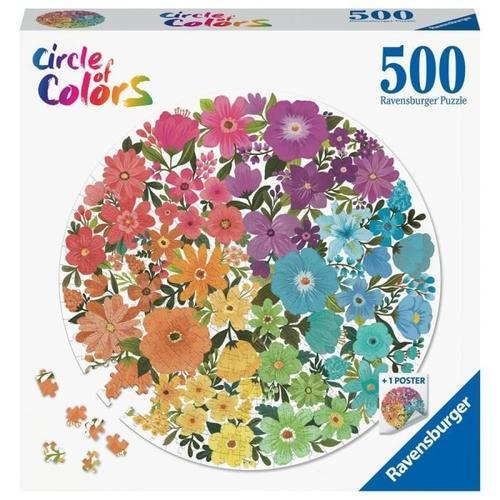Puzzle Rond 500 P - Fleurs (Circle Of Colors)