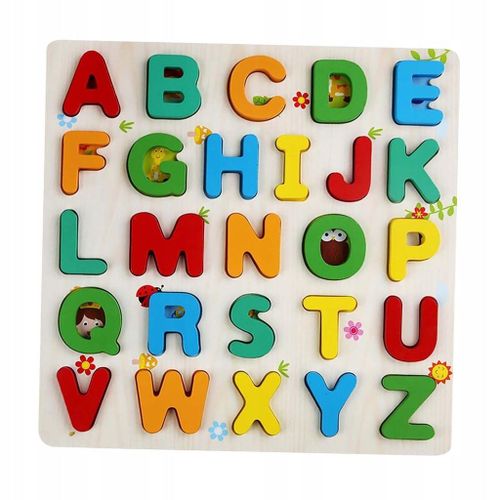 Puzzles En Bois Colors Pour Les Tout-Petits, Tableau D'alphabet De Dveloppement L
