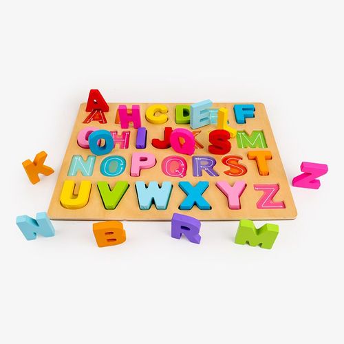 Puzzles en bois pour les tout-petits, puzzle en bois en forme d'alphabet Aitey