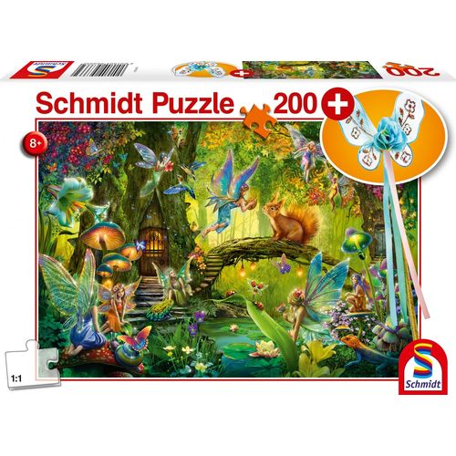 Puzzles Fes Dans La Fort, Avec Add On (Baguette Magique), 200 Pcs