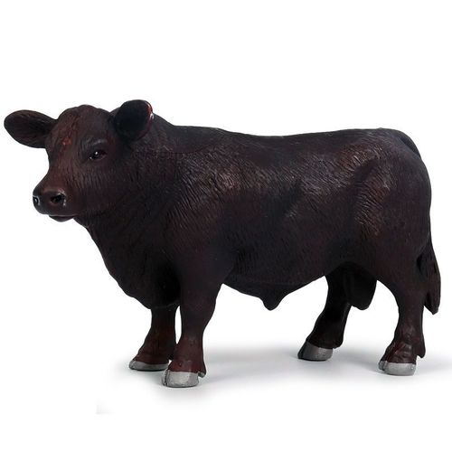 Pvc Simulation Bovins Animaux Figurines D'action Statique Mignon Modle Collection Vache Noire Pour Enfants