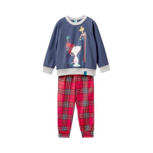 Pyjama Snoopy Bleu Marine Et Rouge