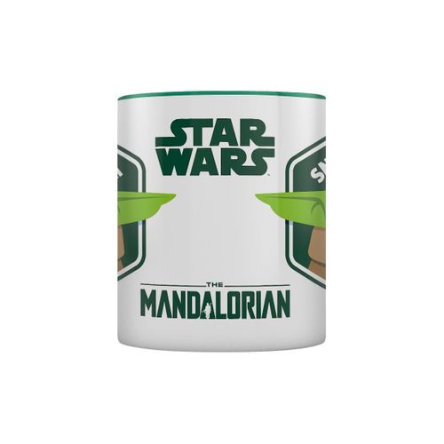 Star Wars Tasse The Mandalorian Snack Time Intrieur De Couleur Verte Blanc