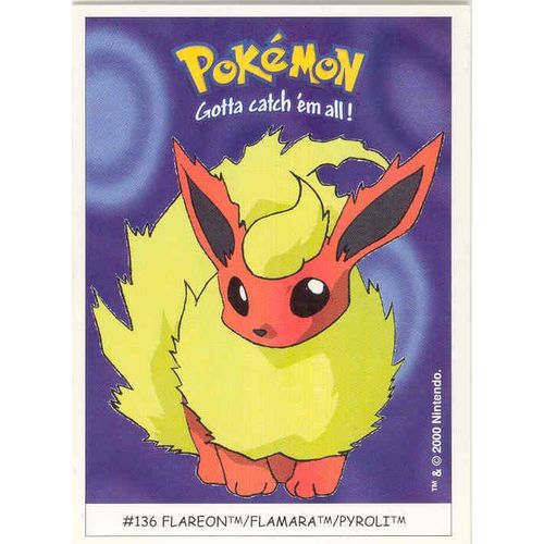 Pyroli (N136) Carte Pokmon Dunkin 