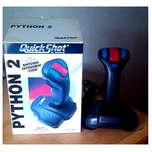 Python 2 Qs-130n Arcade Joystick Nintendo Quick Shot By Bondwell De Luxe Arcade Nintendo Entertainment System