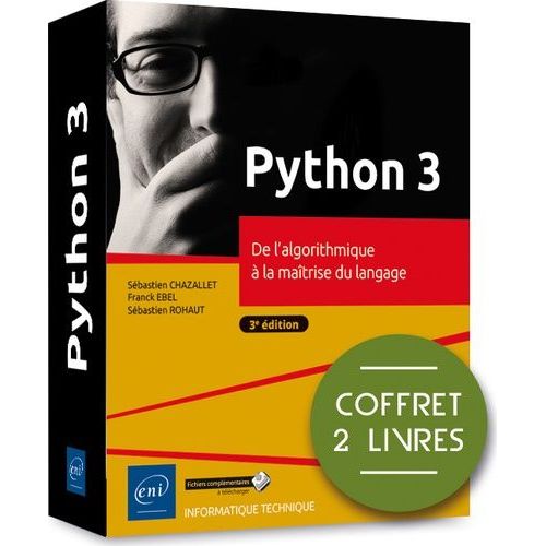 Python 3. De L'algorithmique  La Matrise Du Langage - Coffret En 2 Volumes    Format Beau livre 