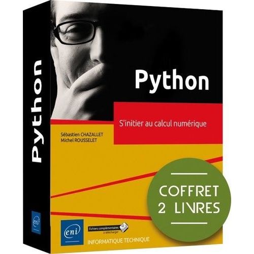 Python - Coffrets En 2 Volumes : S'initier Au Calcul Numrique   de Rousselet Michel  Format Beau livre 