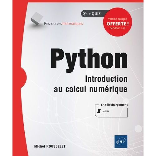 Python - Introduction Au Calcul Numrique   de Rousselet Michel  Format Beau livre 