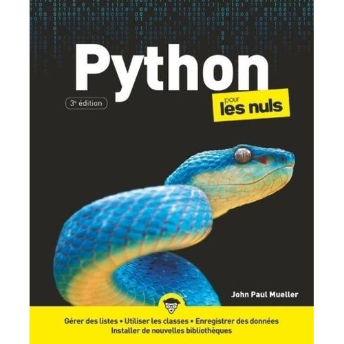 Python Pour Les Nuls    Format Grand Format 