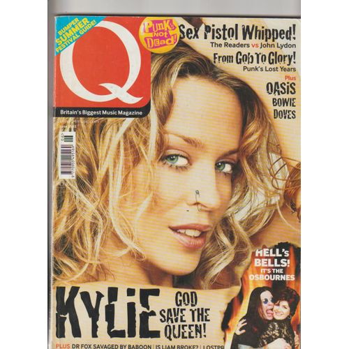 Q Britain Biggest Music Magazine 191 - June 2002 - Lyli Minogue - Oasis Bowie Doves Ses Pistols Rhe Secrt History Of The Pun- New Order's - Marillon - 182 Pages