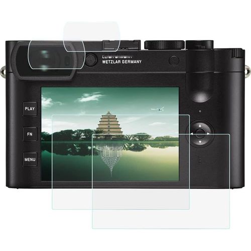 Q2 Lot de 2 protections d'cran tactiles LCD en verre tremp pour appareil photo Leica Q2 et cran en PET ultra transparent 9H