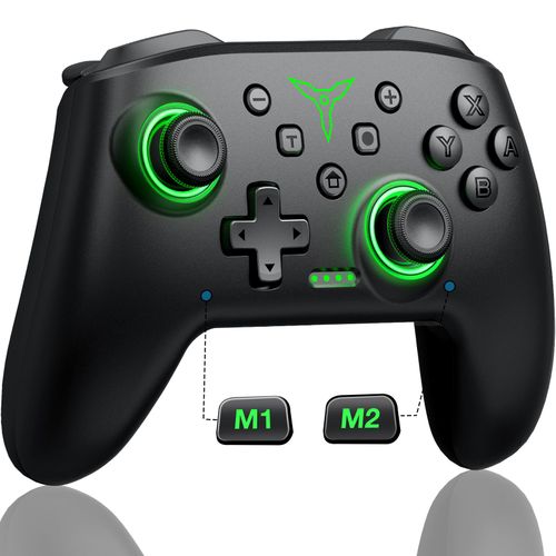 Q218-Ae-Fm - Manette Sans Fil Pour Nintendo Switch, Console Oled Pro, Manette De Jeu Avec Batterie Aste 600mah, Fonction Turbo Programmable