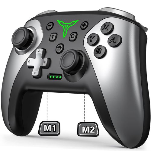 Q233-Ae-Fm - Manette Sans Fil Pour Nintendo Switch, Console Oled Pro, Manette De Jeu Avec Batterie Aste 600mah, Fonction Turbo Programmable