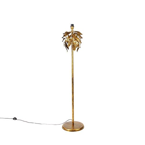 Qazqa Classique/Antique Vintage Vloerlamp Antiek Goud 30 Cm Zonder Kap - Linden Acier Dor/Laiton Autres /Oblongue / Luminaire / Lumiere / clairage / Intrieur E27 Max. 1 X 60 Watt