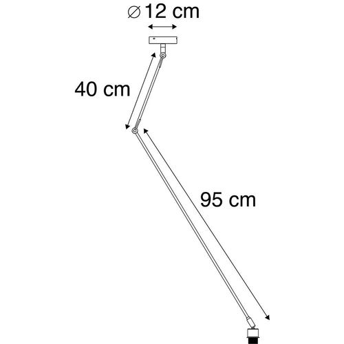 Qazqa Moderne Lampe Suspendue Moderne Noire Sans Abat-Jour - Blitz I Acier Noir Oblongue / Luminaire / Lumiere / clairage / Intrieur E27 Max. 1 X 60 Watt
