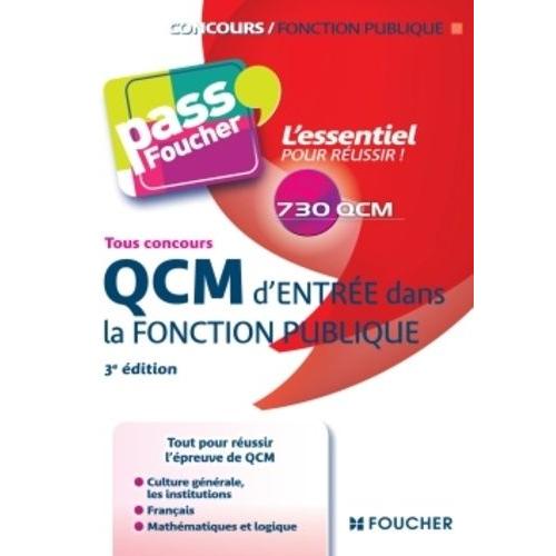 Qcm D'entre Dans La Fonction Publique   de Chevalier Franois  Format Broch 