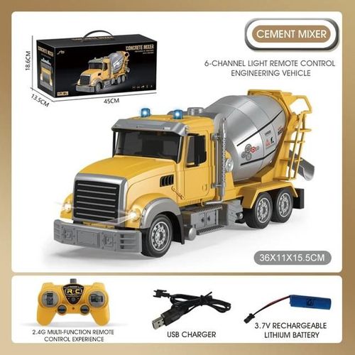 QH2901-1D - Pelle tlcommande 1:24, jouet pour enfants, grue, camion, Simulation, modle'ingnierie, voiture, cadeau de nol pour garons
