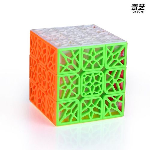 Qiyi-Cube Magique Anti-Stress,Jouet En Forme De Dakota Ide,Avion Concave,Sans Autocollant,Qiyi Dna 3x3x3 Pyraminx Fidget - Type Dna Plane 3x3