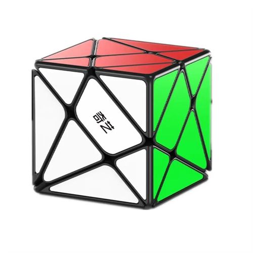 Qiyi moulin  vent/pcheur/axe/SQ1 Cube magique 2x2 3x3 Puzzle autocollants noirs Cube magique jouets pour enfants enfants cadeau jouet Cubo Magico-Axis S