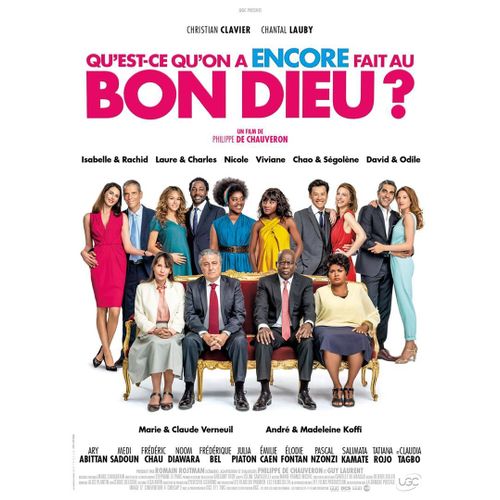 Qu'est-Ce Qu'on A Encore Fait Au Bon Dieu - Affiche Originale De Cinma - Format 120x160 Cm - Un Film De Philippe De Chauveron Avec Christian Clavier, Chantal Lauby, lodie Fontan, Ary Abittan - 2019