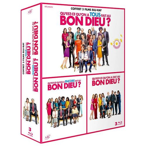 Qu'est-Ce Qu'on A Fait Au Bon Dieu ? + Qu'est-Ce Qu'on A Encore Fait Au Bon Dieu ? + Qu'est-Ce Qu'on A Tous Fait Au Bon Dieu ? - Blu-Ray de Philippe De Chauveron