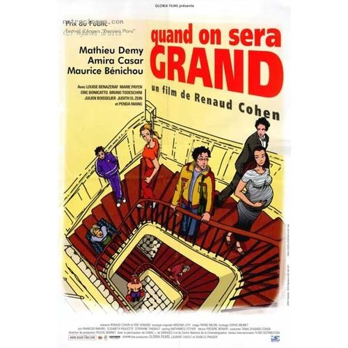 Quand On Sera Grand - Vritable Affiche De Cinma Plie - Format 120x160 Cm - De Renaud Cohen Avec Mathieu Demy, Amira Casar, Maurice Bnichou, Marie Payen, Bruno Todeschini, Julien Boisselier - 2001
