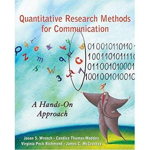Quantitative Research Methods For Communication: A Hands-On Approach   de James C. McCroskey  Format Broch 