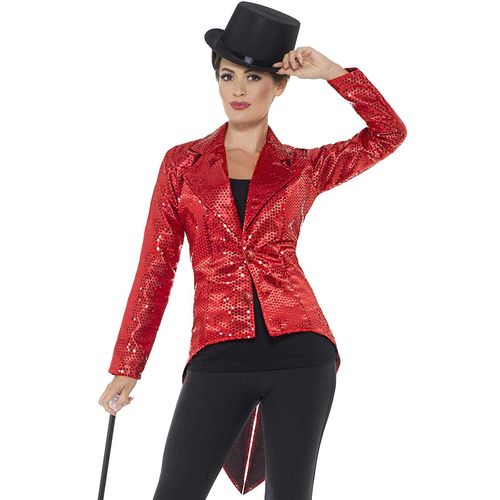Queue De Pie Rouge  Sequins Femme Small