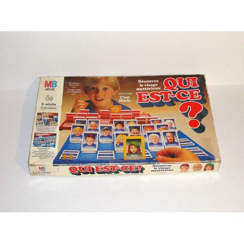 Qui EstCe Decouvre Le Visage Mysterieux Jeu Mb Hasbro 87 Vintage Rakuten