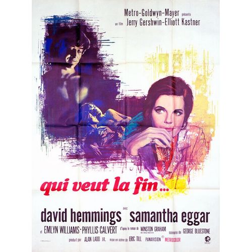 Qui Veut La Fin (The Walking Stick) - Vritable Affiche De Cinma Plie - Format 120x160 Cm - De Eric Till Avec David Hemmings, Samantha Eggar, Emlyn Williams, Phyllis Calvert - 1970
