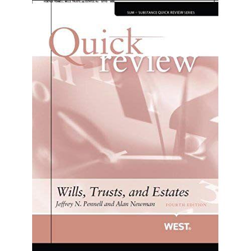 Quick Review Of Wills, Trusts, And Estates, 4th   de Jeffrey N. Pennell  Format Poche 