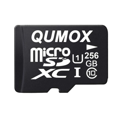 QUMOX 256GO 256 GO Carte mmoire Micro SD Micro SDXC Classe 10 UHS-I 256Go 10 UHS-I jusqu' 80Mo/s pour smartphone samsung huawei xiaomi appareil photo