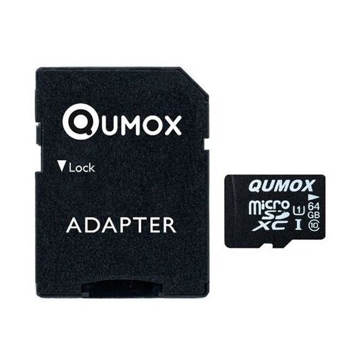 QUMOX 64 Go MICRO SD MEMORY CARD CLASS 10 UHS-I - carte mmoire HighSpeed Write Speed 20Mo/S read speed upto 40Mo/S