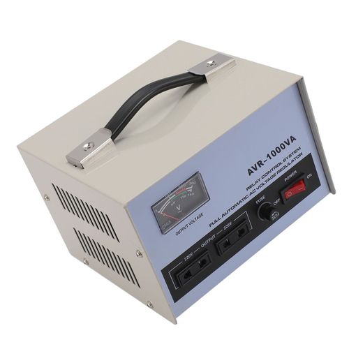 RéGulateur De Tension Ac 1000 W, EntréE 160-250 V, Sortie 220 V, 3 Prises Universelles, Stabilisateur De Tension Automatique Avec 2 Fusibles, Prise Britannique