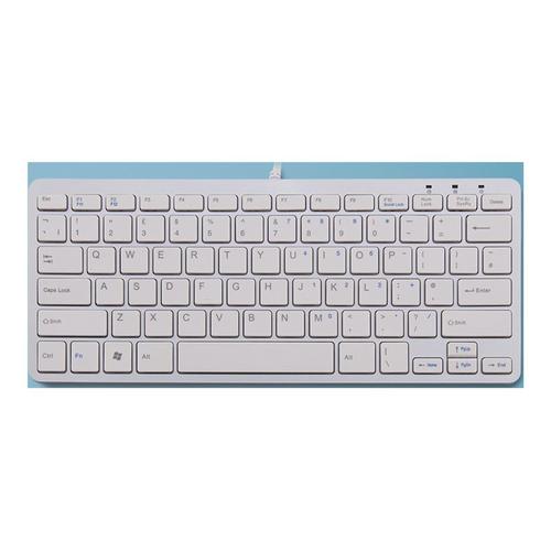 R-Go Compact Clavier, QWERTY (UK), blanc, filaire - Clavier