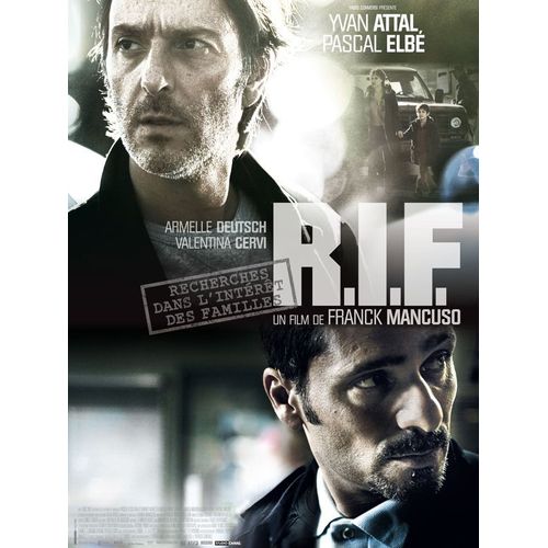 R.I.F. /Rif (Recherches Dans L'intrt Des Familles) - Vritable Affiche De Cinma Plie - Format 120x160 Cm - De Franck Mancuso Avec Yvan Attal, Pascal Elb, Talid Ariss, Armelle Deutsch- 2011