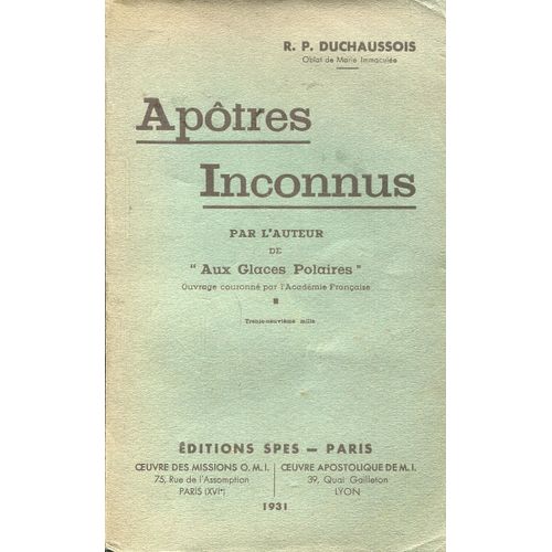 R.P. Duchaussois - Aptres Inconnus   