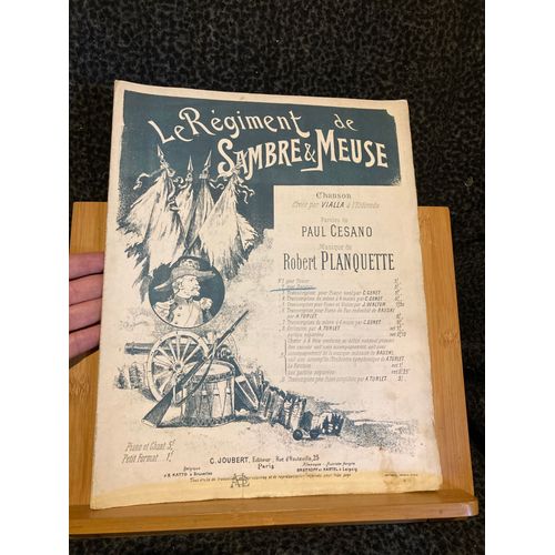 R. Planquette Cesano Rgiment Sambre Et Meuse Partition Baryton Piano d. Joubert N2